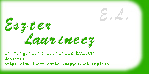 eszter laurinecz business card